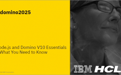 Node.js and Domino V10 Essentials