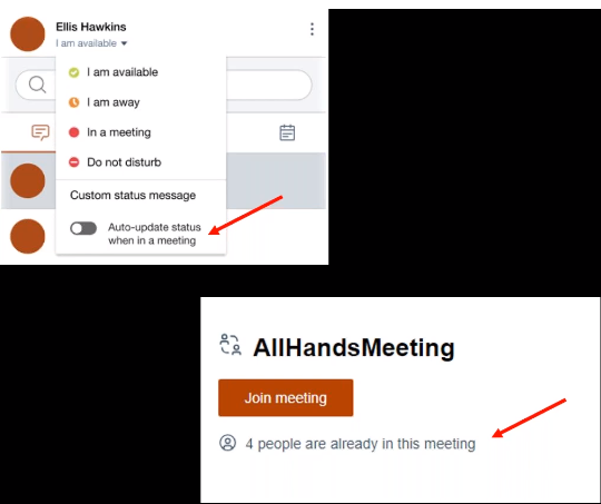In-meeting awareness 
