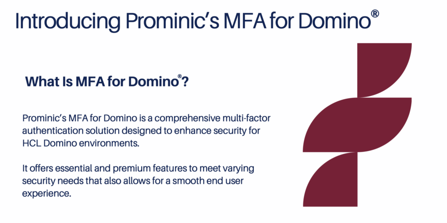 what is MFA for Domino multi factor authentication solution